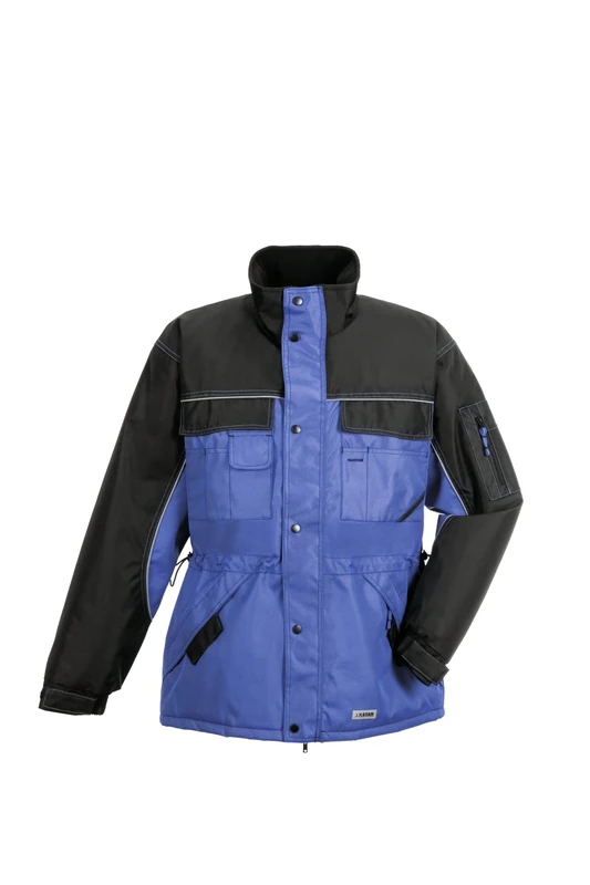 Planam 3322052 Size Large "Winter Dust" Parka - Royal Blue/Black