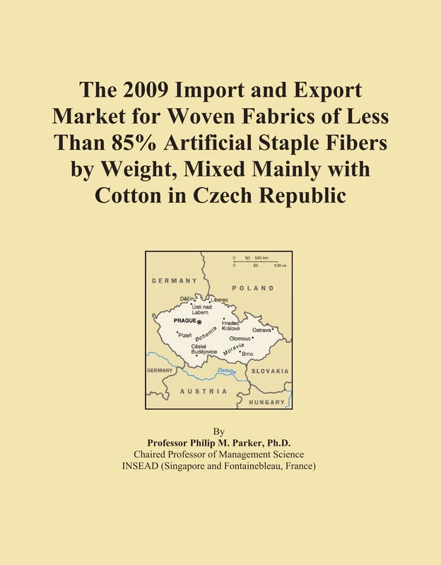 The 2009 Import and Export Market for Woven Fabrics of Less Than 85% Artificial Staple Fibers by Weight, Mixed Mainly with Cotton in Czech Republic