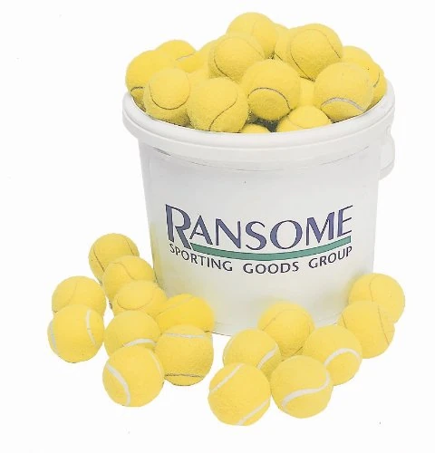 Ransome Sporting Goods 96 Tennis Ball With Bucket - Green/ White