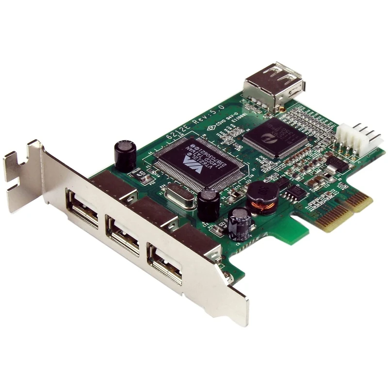 StarTech.com 4 Port USB 2.0 PCIe Card - Low Profile - USB 2.0 Expansion Card