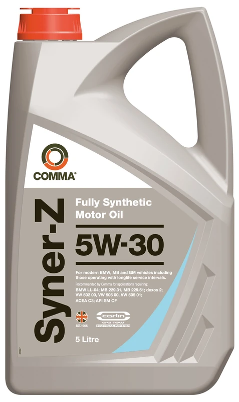 Comma SYZ5L 5L Syner-Z Fully Synthetic 5W30 Motor Oil