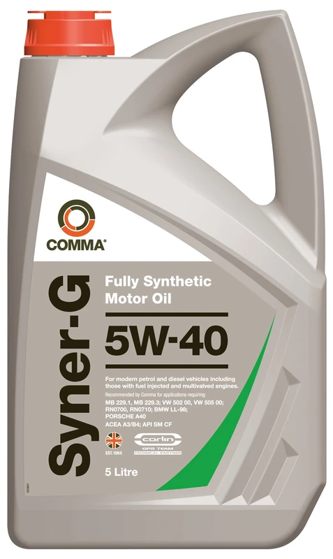 Comma SYN5L 5L Syner-G Full Synthetic 5W40 Motor Oil