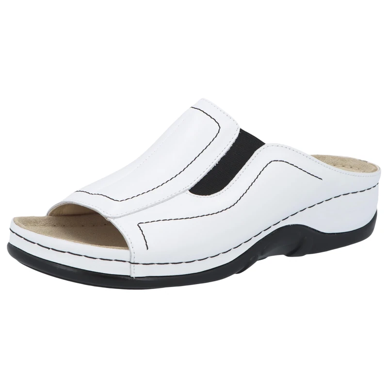 Berkemann Women's Isabella Slipper, White, 8 UK