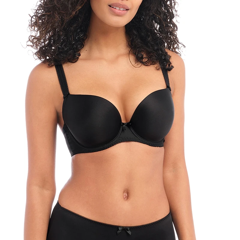 Freya Deco Moulded T-Shirt Bra Black Black 32D