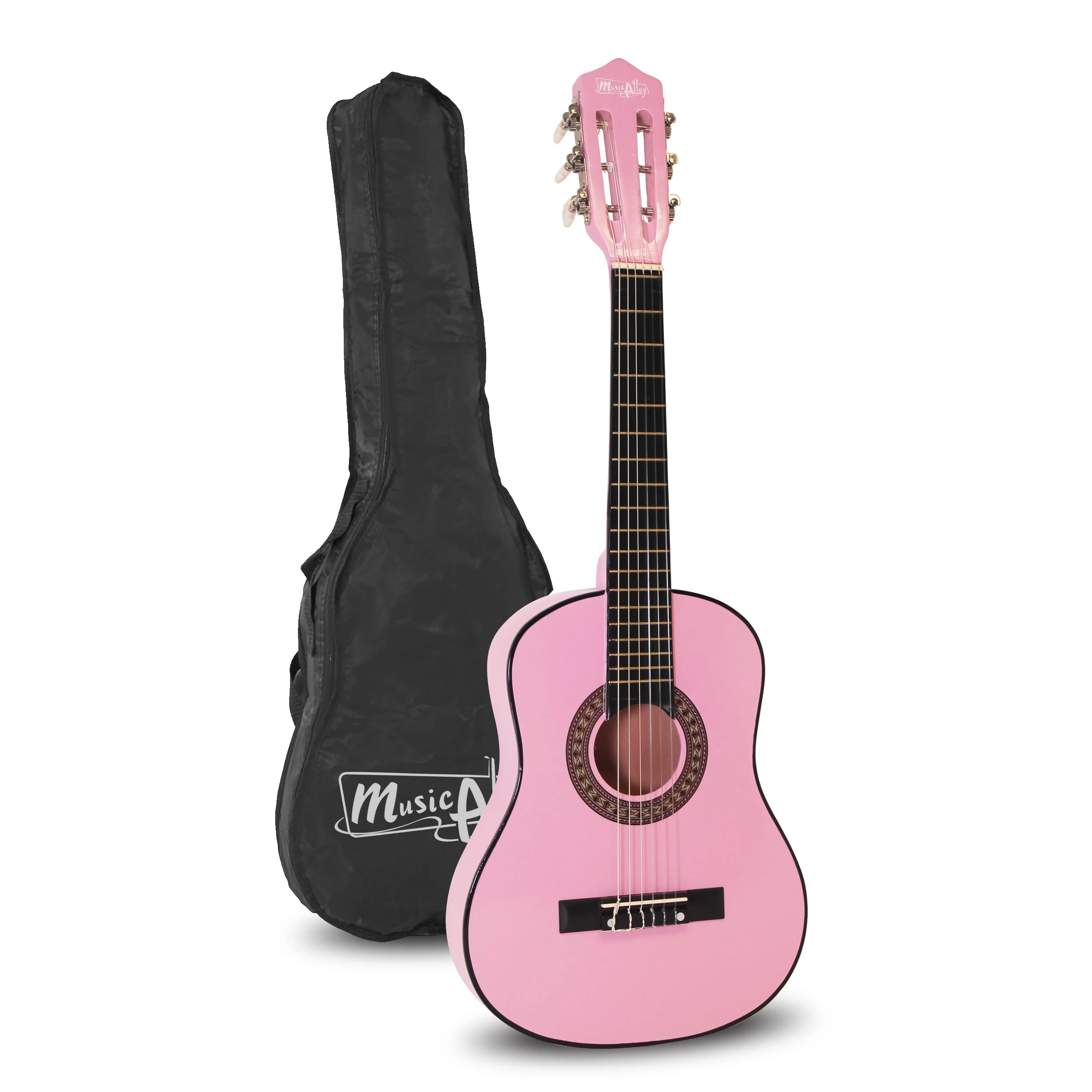 Music Alley MA-51 Classical Acoustic Guitar Kids Guitar and Junior Guitar Pink, Half size