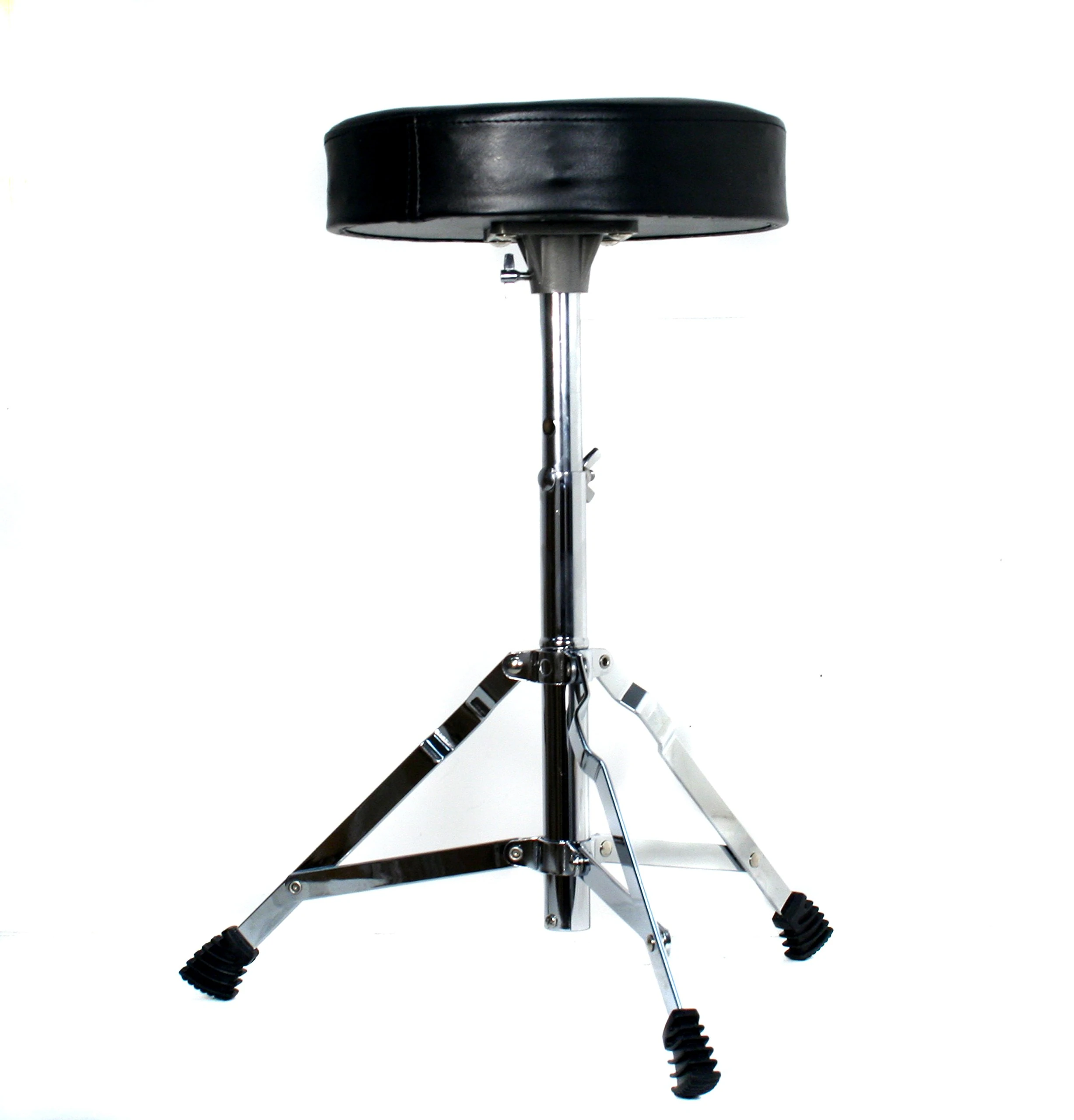 RockJam DP-001 Adjustable Drum Stool Drum Throne with Padded Seat, Black, 35 x 30 x 10 cm