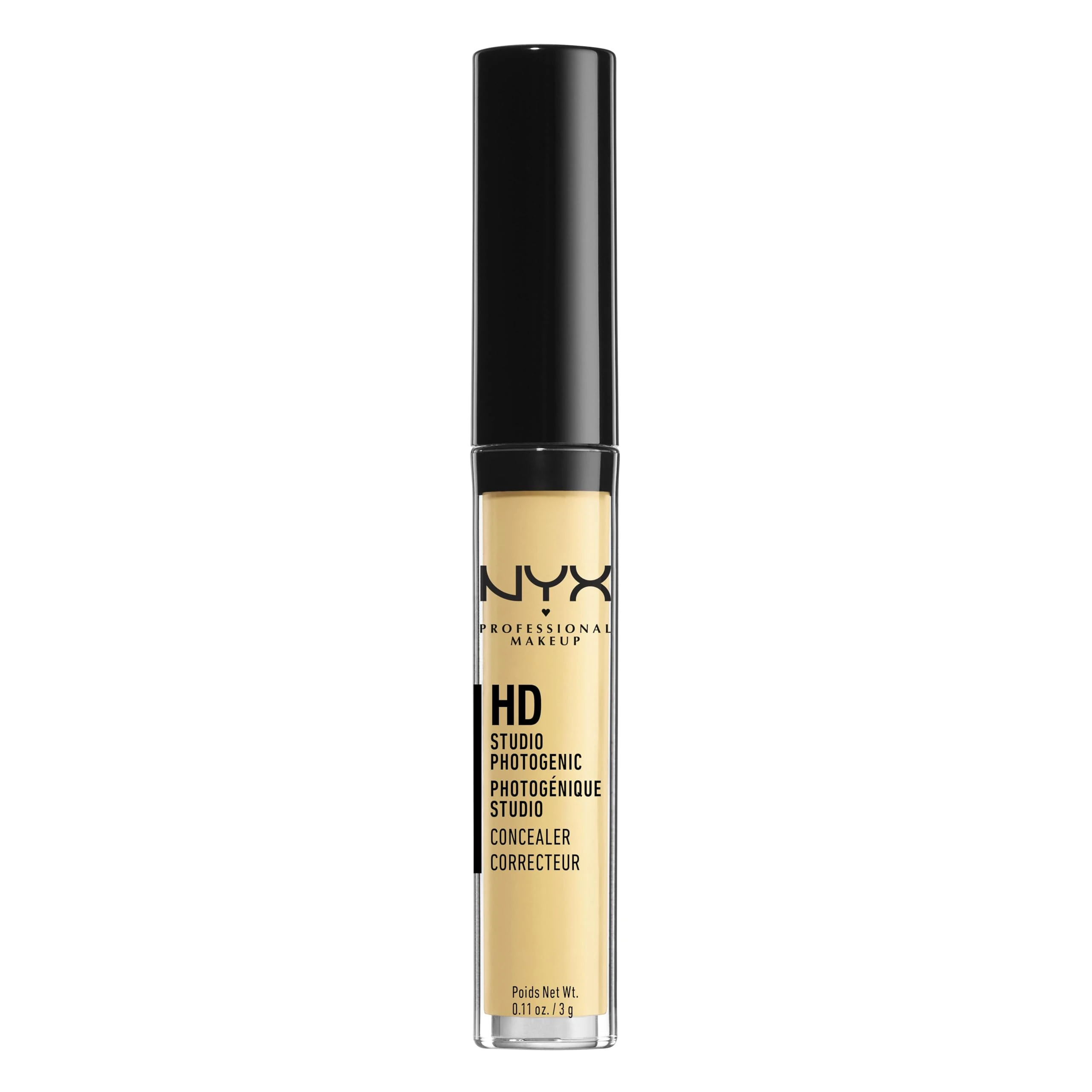 NYX Professional Makeup HD Photogenic Concealer Wand, For all skin types, Medium Coverage, Shade: CW10 Yellow