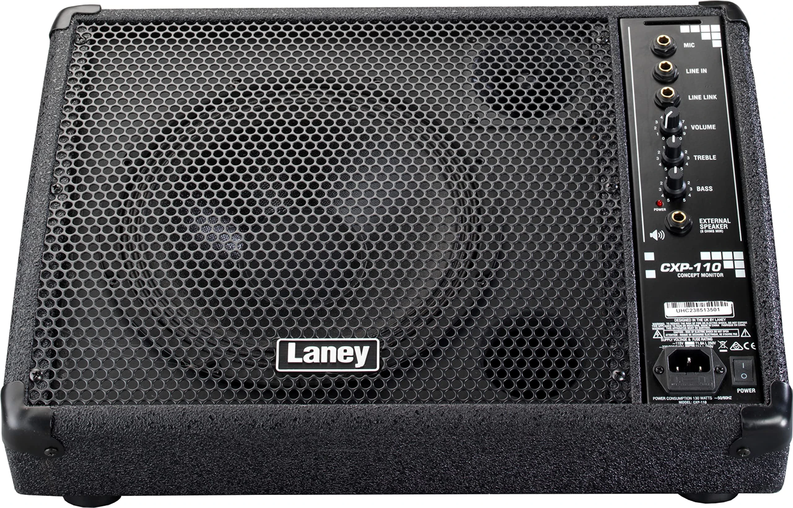 Laney CONCEPT Series CXP-110 - Active stage monitor - 130W - 10 inch woofer plus horn, Black