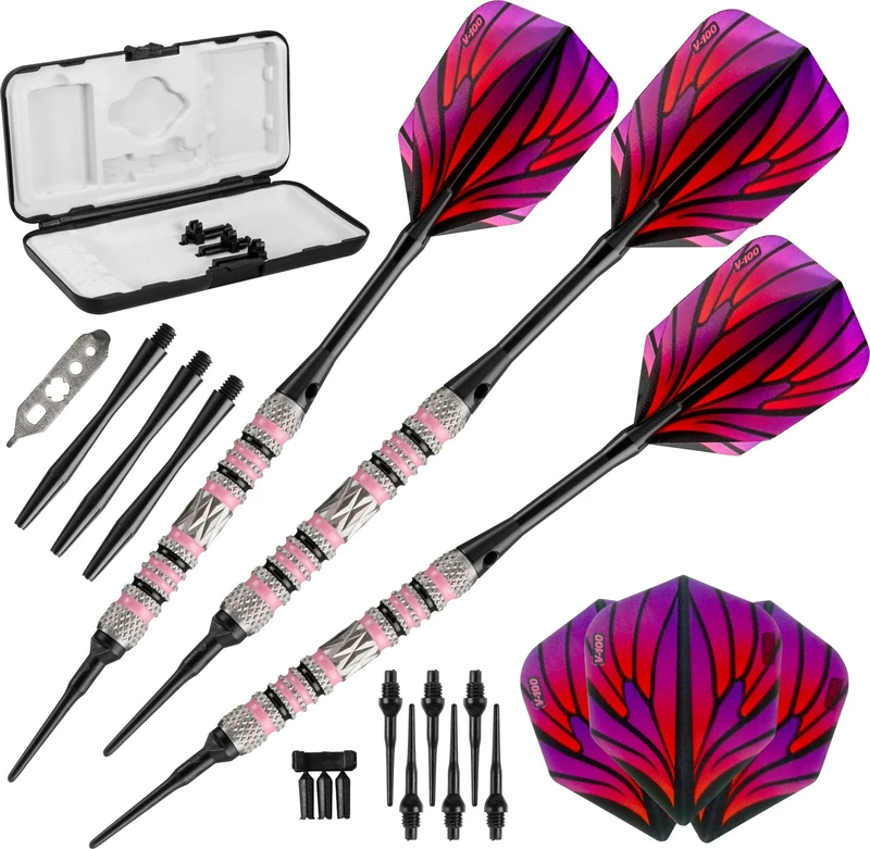 Viper Wings 80% Tungsten Soft Tip Darts with Storage/Travel Case, 16 Grams