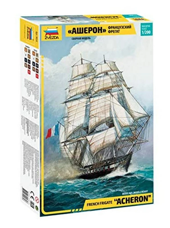 Zvezda French Frigate Acheron Model Kit - Scale 1/200 - 9034 - Image 1