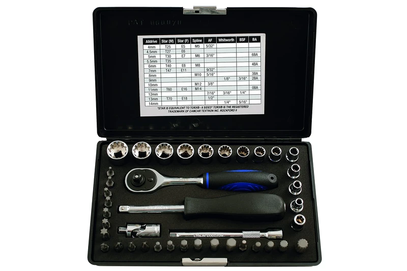 Laser 3568 Alldrive Socket & Bit Set 1/4"D 40 pc