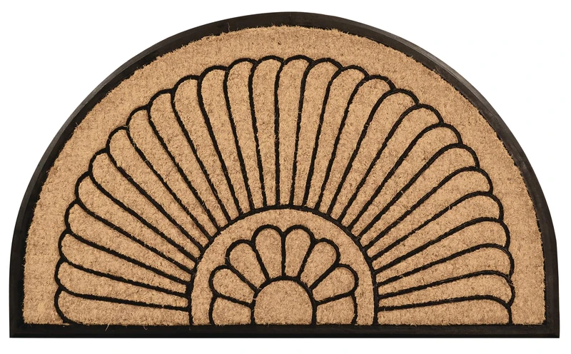 Notrax, Crescent, Rubber-Backed Natural Coir Doormat, Entry Mat for Indoor or Outdoor Use, 24"x39", C04 (C04S2439CR)