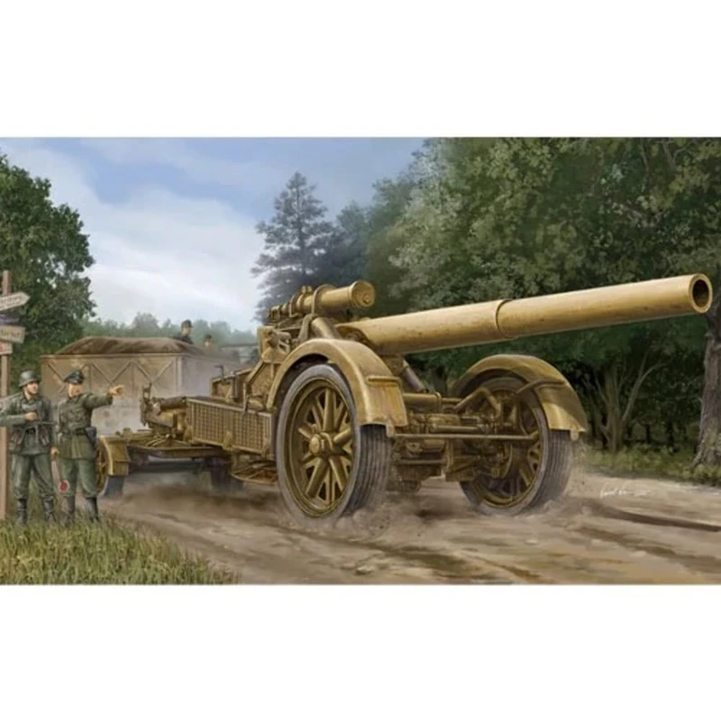 Trumpeter 1:35 German 21cm Morser 18 Heavy Artillery Model Kit