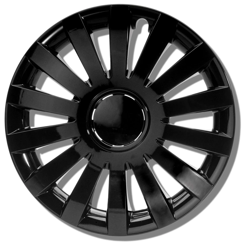 ALBRECHT automotive 49266 Car Wheel Trims Wind 16 " inches, 1 Set of 4 Units, Black Plus