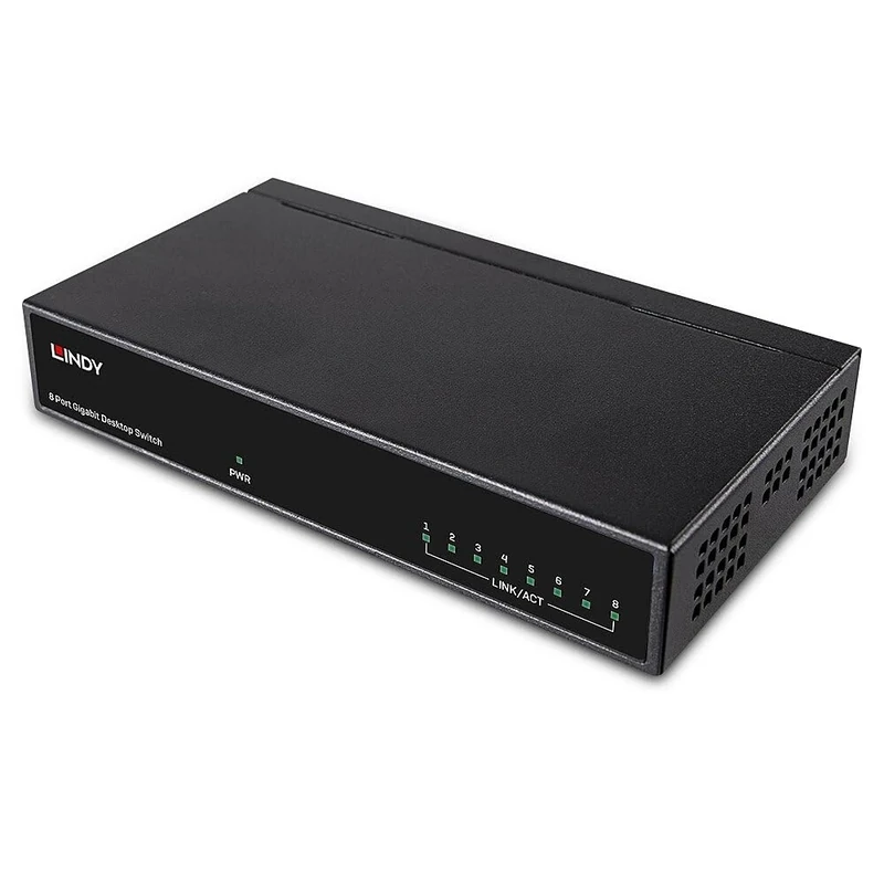 LINDY Network Switch - Gigabit Desktop 8 Port 10/100/1000