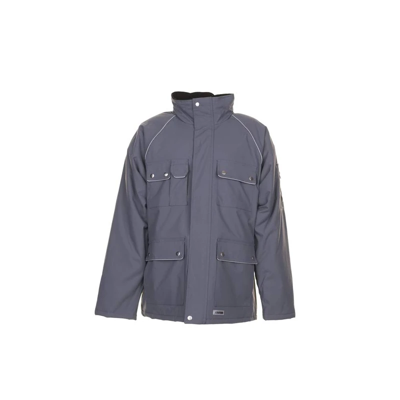 Planam 2193060 Size 2X-Large "Canvas 320" Winter-Parka - Grey/Black