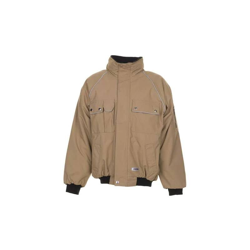 Planam 2185068 Size 4X-Large "Canvas 320" Winter-Blouson - Khaki/Black