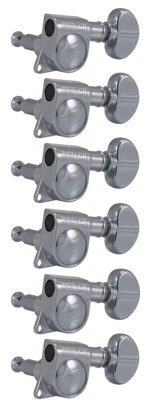 Grover 305 Series Midsize Rotomatics Machinehead Tuners 6-in-Line (Chrome)