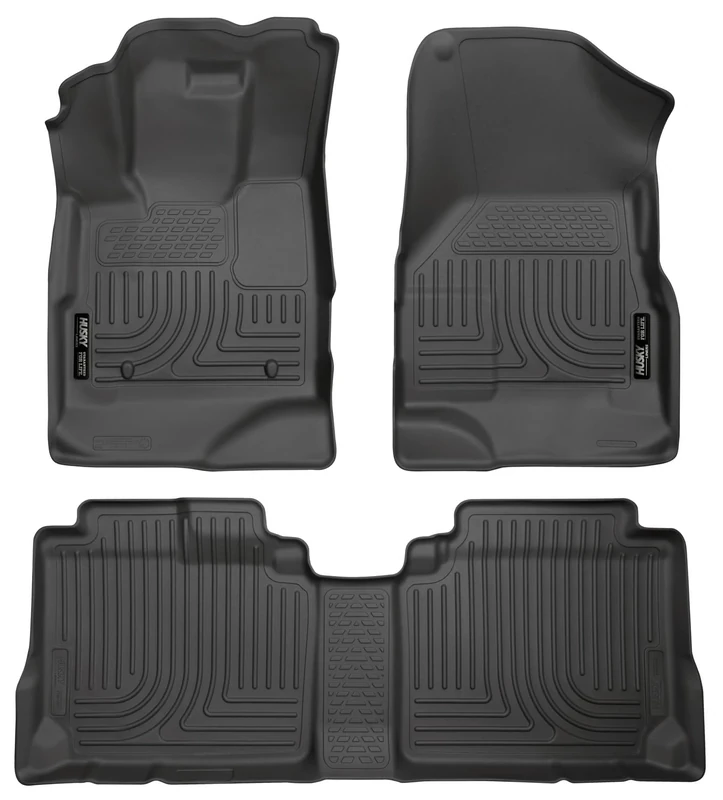Husky Liners 98131 Black Weatherbeater Front & 2nd Seat Floor Liners Fits 2010-2017 Chevrolet Equinox, 2010-2017 GMC Terrain