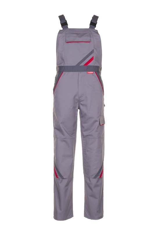 Planam 2331042 Size 42 "Highline Dungarees - Zinc/Slate/Red
