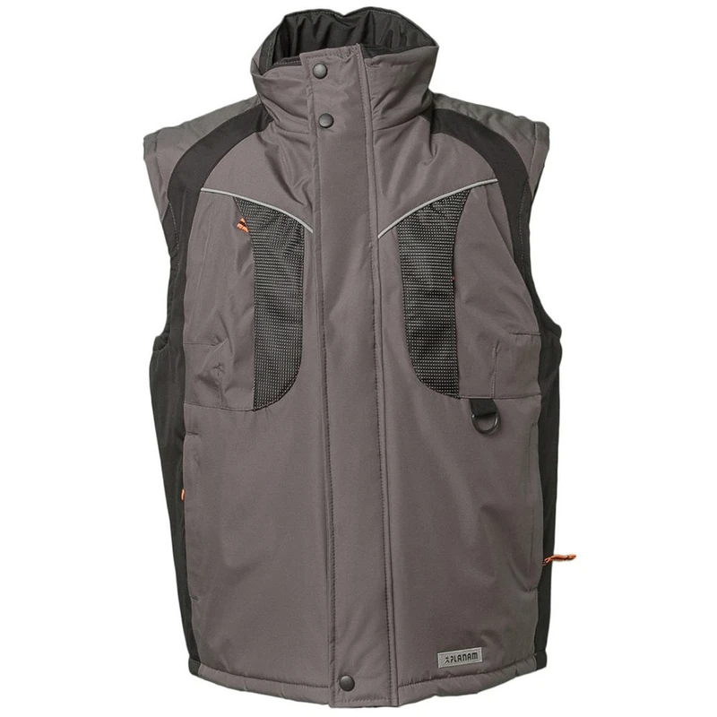 Planam 3360044 Size Small "Winter Space" Vest - Grey/Black