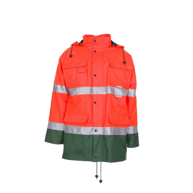 Planam 2058044 Size Small "High Visible" Parka - Orange/Green