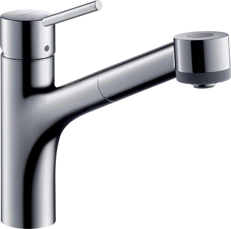 Talis S single-lever kitchen mixer tap with extending spout, 32842000 - Image 1
