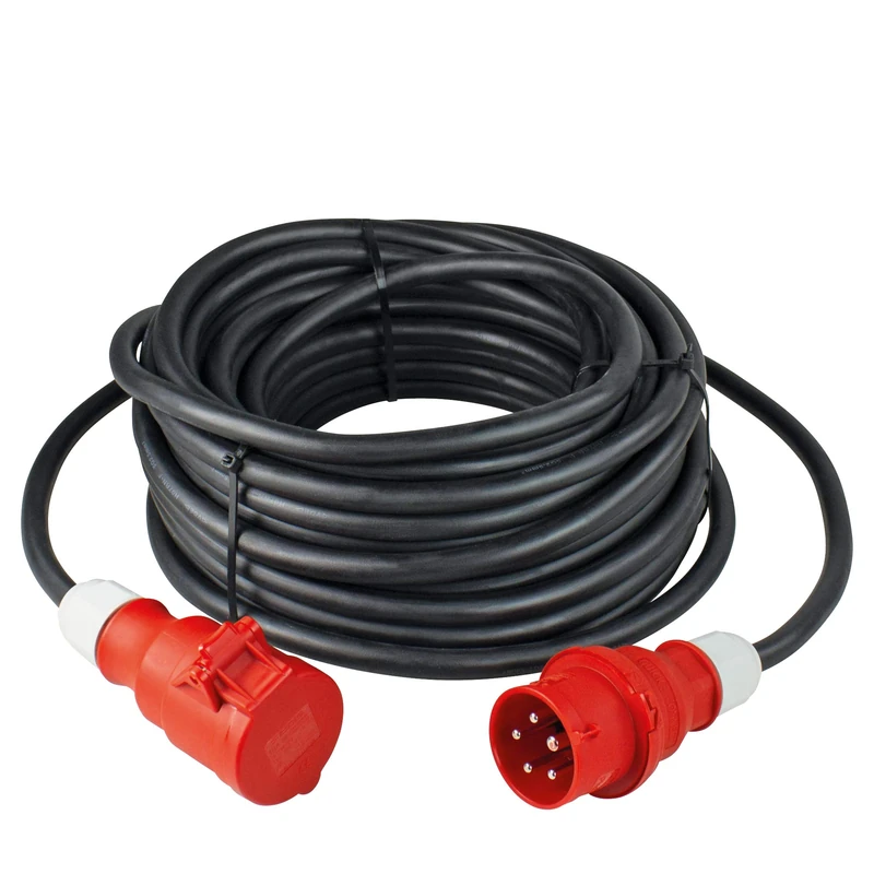 AS Schwabe 61015 Electrical Extension CEE 25 m H07RN-F 5G2.5 Exterior IP44 400 V 16 A 5 Pins German Import