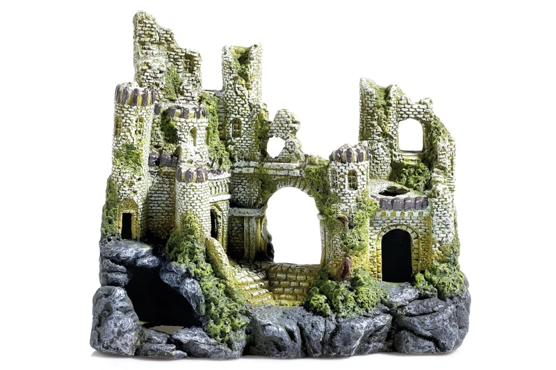 CLASSIC Polyresin Ancient Castle Ruin 36cm