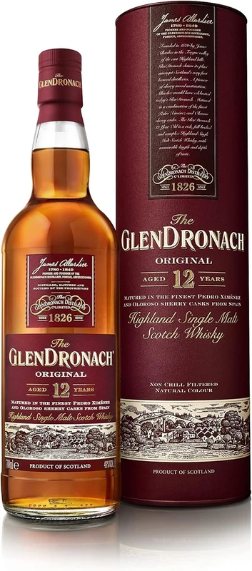 Glendronach 12 Years Old Malt Scotch Whisky, Vanilla, 43 percent Vol, 70 cl