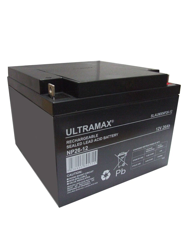 Ultramax NP26-12 12v 26Ah Rechargeable Lead Acid Battery