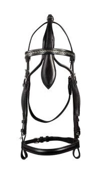 PFIFF Driving head piece standard with Scheukl, black shetty