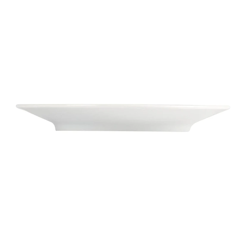 Olympia Whiteware Elegant Saucers 22X148mm Porcelain White Plate Restaurant 12pc