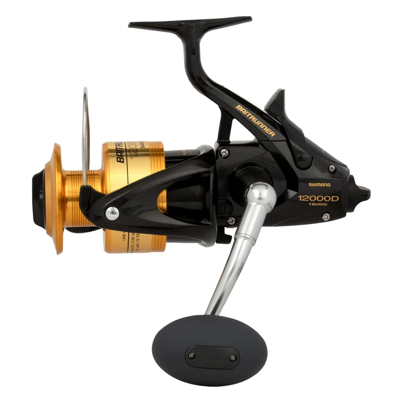 Shimano Baitrunner 12000D Salt Water Spinning Reel Gold 16 Pounds / 350 Yards 12000D