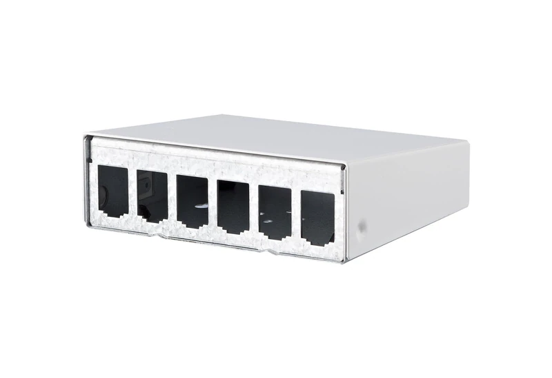 METZ Connect 130861-0602-E 6 Port network patch panel Unmounted 1U - Image 1