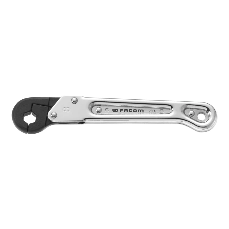 FACOM Ratchet Ring Spanner 12 Point, SW 22, Length 237.5 mm, 1 Piece, 70A.22