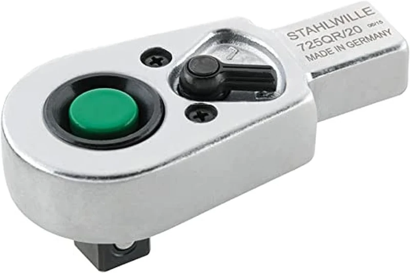 Stahlwille 725QR/20 Ratchet Wrench with QuickRelease, Silver, 1/2-Inch - 14 x 18 mm