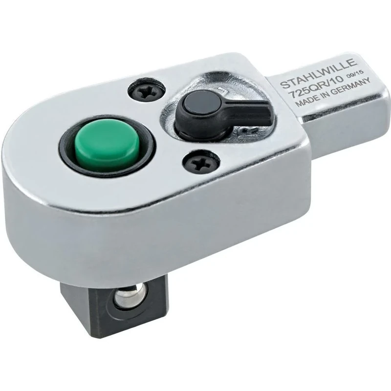 Stahlwille 725QR/10 Ratchet Wrench with QuickRelease, Silver, 1/2-Inch - 9 x 12 mm