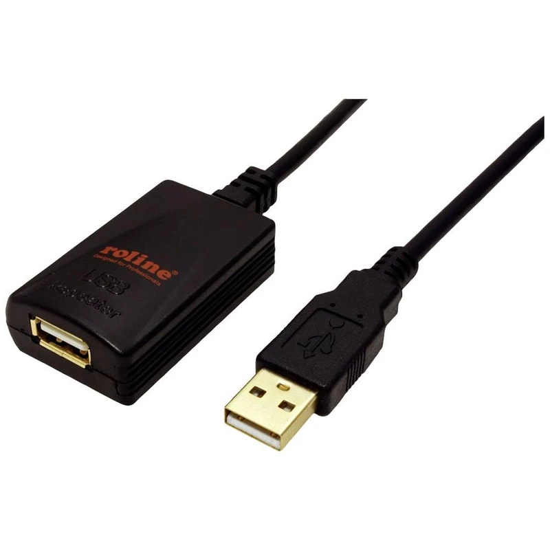Roline 5m USB 2.0 A USB cable USB A Black