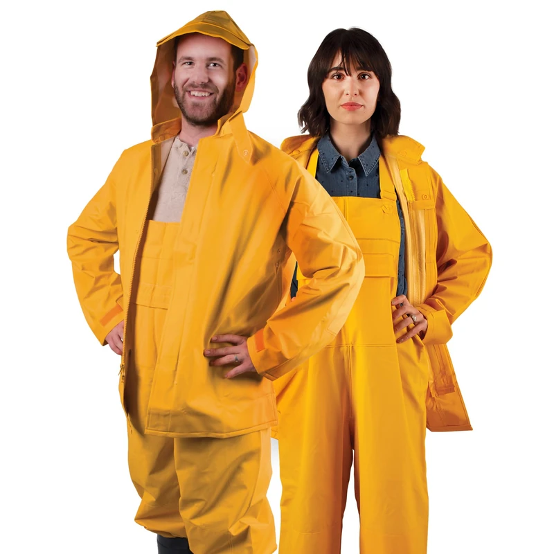 StanSport mens Bib Commercial Rainsuit Yellow Small, Yellow, Small US - Image 1