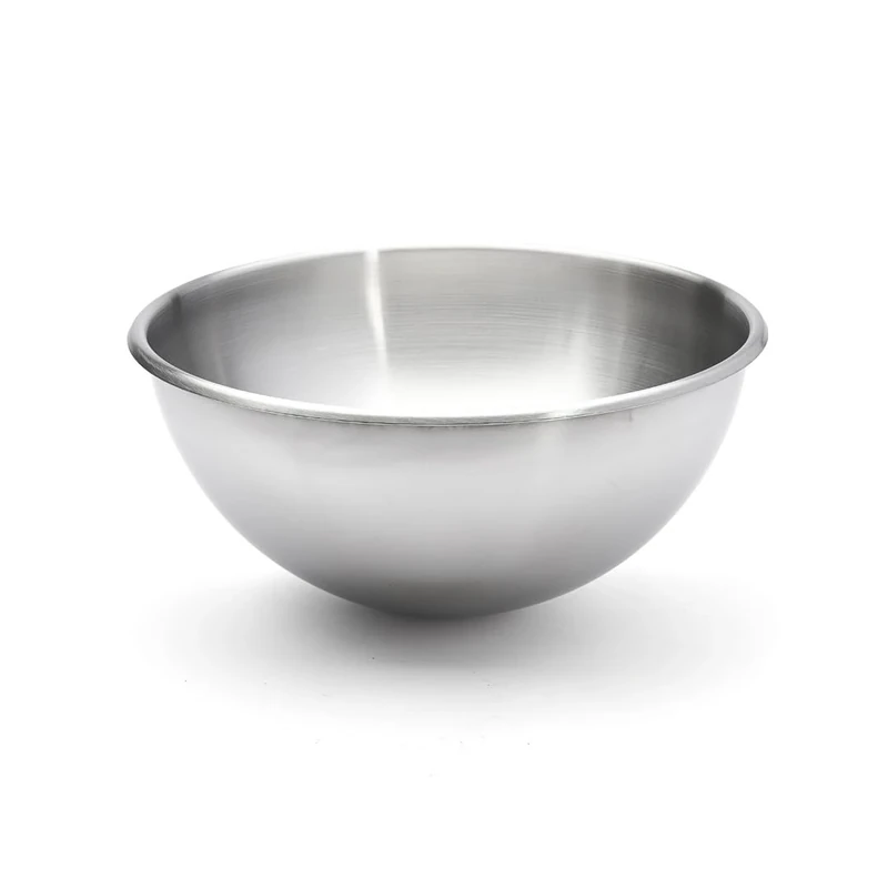 DE BUYER 3371.35 Semi-Circular Bowl, Stainless Steel, Grey, 37.2 x 37.2 x 17.4 cm
