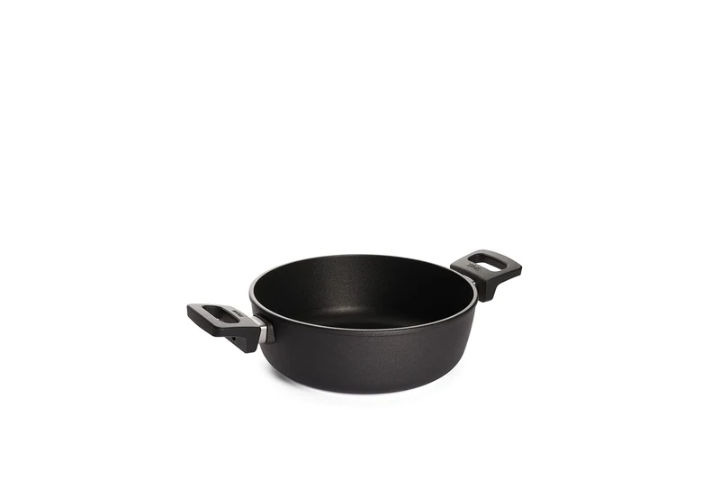 Woll Nowo Cast Casserole Pan, Titanium, Black, 24cm diameter-8cm deep