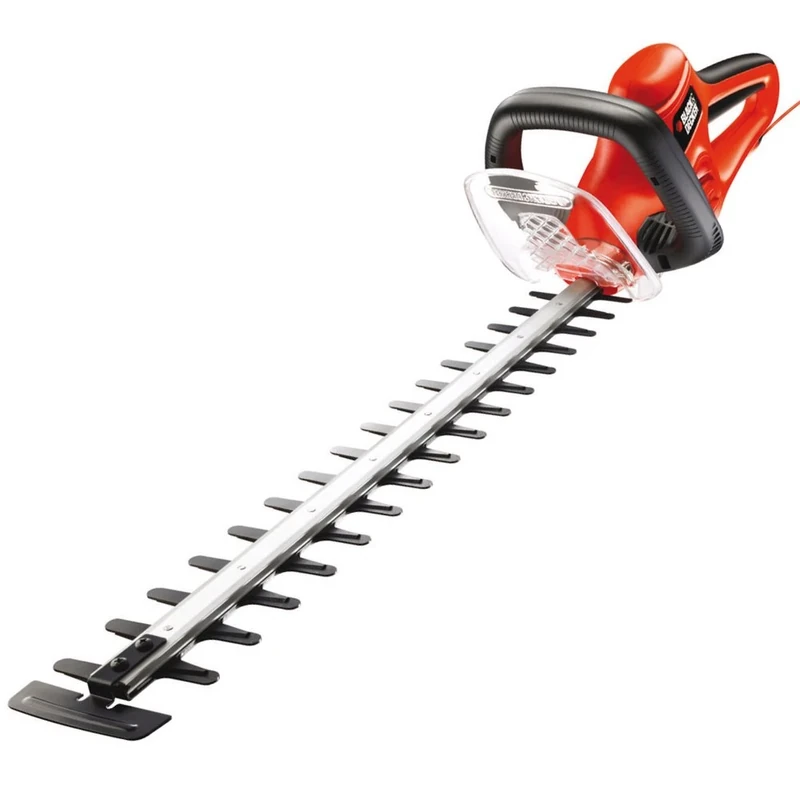 Black and Decker Electric Hedge Trimmer (700 W, 71 cm Sword Length, 25 mm Cutting Thickness, 30 mm Cutting Width, Asymmetrical Blades) GT7030, red, GT6030-QS 650W