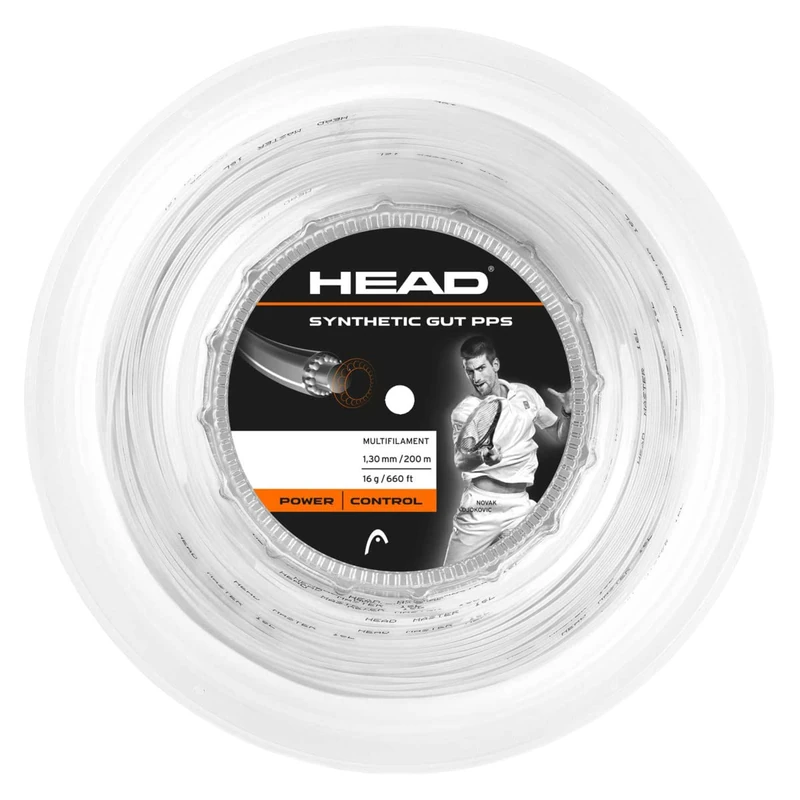 HEAD Unisex's Synthetic Gut PPS Reel Racquet String-Multi-Colour/White, Size 18