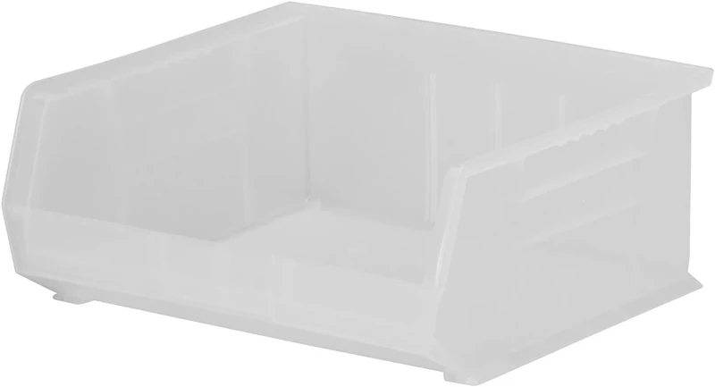 Akro-Mils 30270 AkroBins Plastic Storage Bins, Space-Saving Stackable Bins for Garage, Pantry, Craft Organization, 45.72 cm x 40.64 cm x 27.94 cm, Clear, 3-Pack