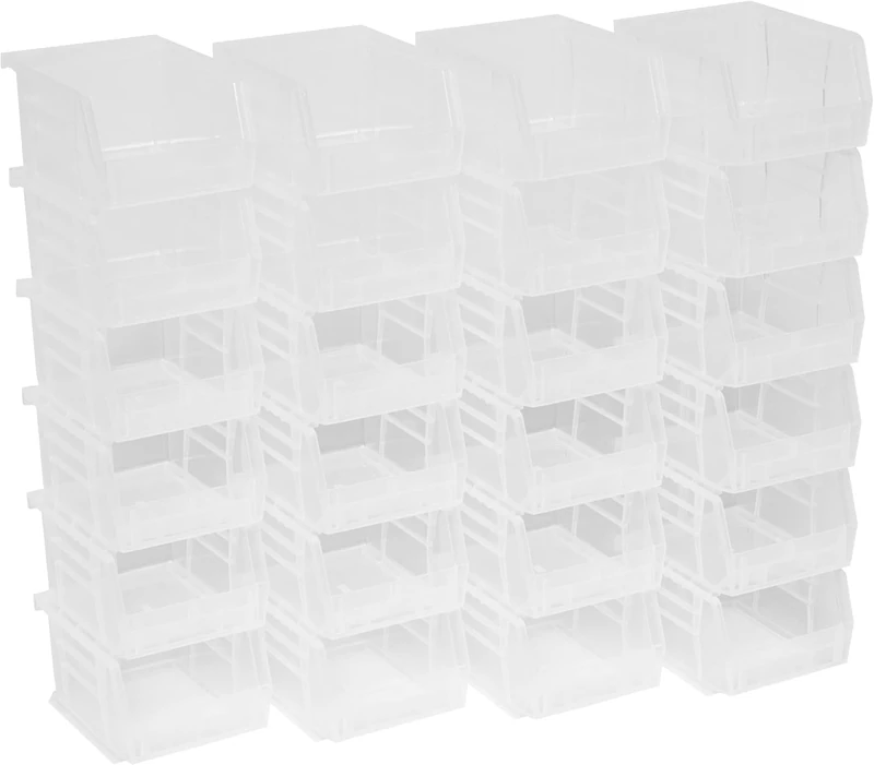 Akro-Mils 30210 AkroBins 5x4x3 Plastic Storage Bin - 24 Pack - Image 1