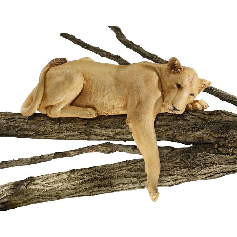 Design Toscano DB383070 Lioness of Namibia Garden Wall Animal Statue, 73.5 cm, Polyresin, Full Colour