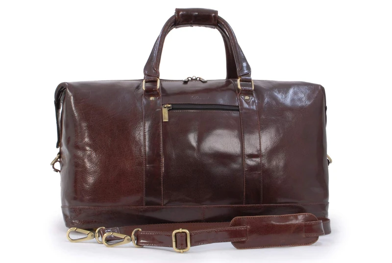 Ashwood - Men's Leather Holdall - Large Overnight Duffle Bag - Weekend Travel Bag with Adjustable Detachable Shoulder Strap - 2070 - Cognac - Image 1