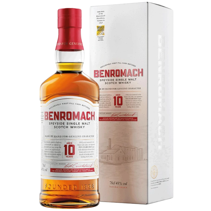 Benromach 10 Years Old Single Malt Scotch Whisky 70 cl