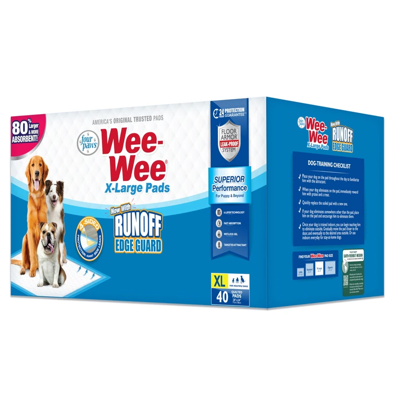 Four Paws Wee-Wee XL Dog Pee Pads - 40 Count (28 x 34 in)